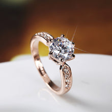 Load image into Gallery viewer, Elegant and luxurious wedding ring, women&#39;s Korean version of the living mouth ring