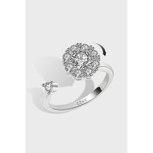 Load image into Gallery viewer, S925 sterling silver luck turns Tiktok rotary net red opening ring can turn the ring