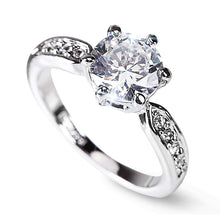 Load image into Gallery viewer, Elegant and luxurious wedding ring, women&#39;s Korean version of the living mouth ring