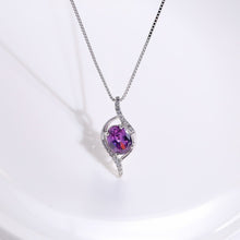 Load image into Gallery viewer, Clavicular amethyst pendant