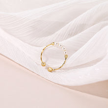 Load image into Gallery viewer, Retro imitation pearl ring women&#39;s magic decoration ring pure silver joint ring