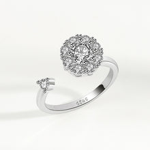 Load image into Gallery viewer, S925 sterling silver luck turns Tiktok rotary net red opening ring can turn the ring