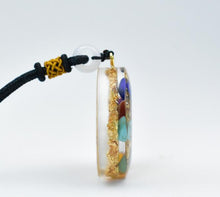 Load image into Gallery viewer, Pendant necklace crystal gravel resin pendant